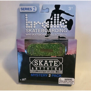 Braille Skateboarding Mini Skateboard Collectables Mystery 2 Pack Series 2 Grass